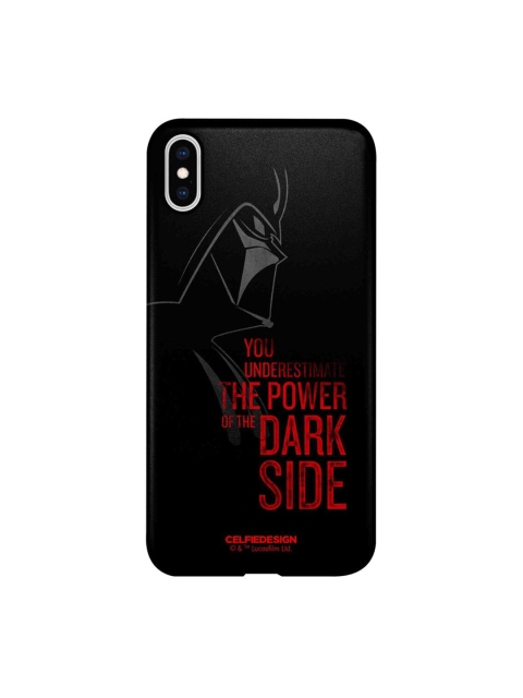 

CelfieDesign Black & Red The Dark Side Printed iPhone Xs Max Slim Back Case