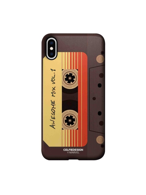 

CelfieDesign Brown & Orange Awesome Mix Tape iphone XS Max Slim Back Case