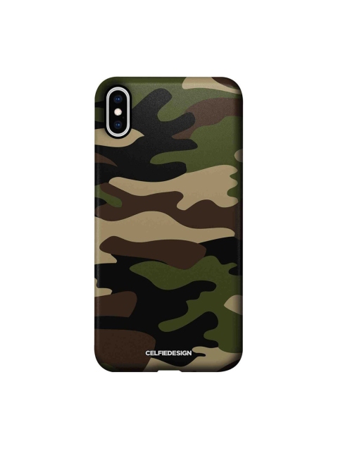 

CelfieDesign Green & Brown iPhone Xs Max Slim Back Case