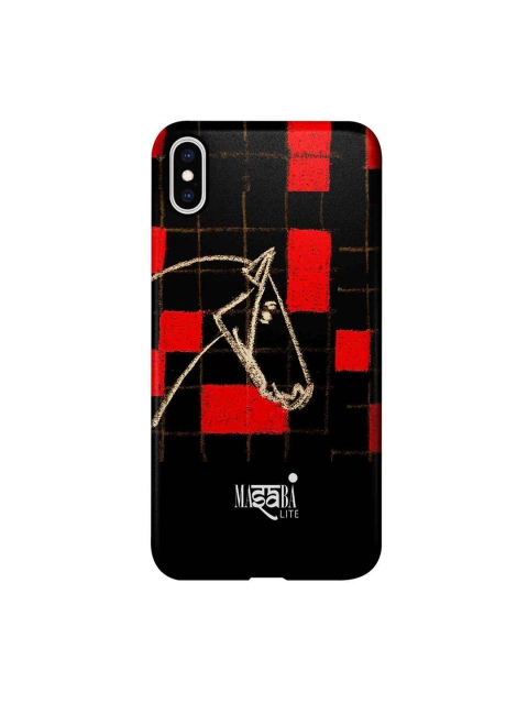 

CelfieDesign Black & Red Masaba Checkered Horse iPhone 11 Pro Slim Back Case