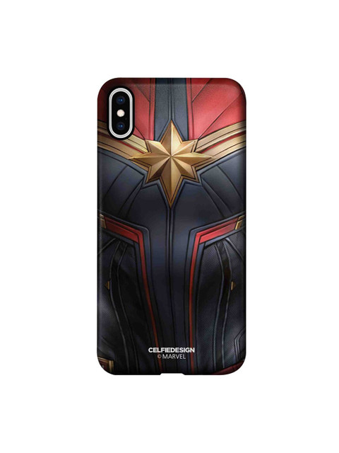 

CelfieDesign Black & Red iPhone Xs Max Slim Back Case