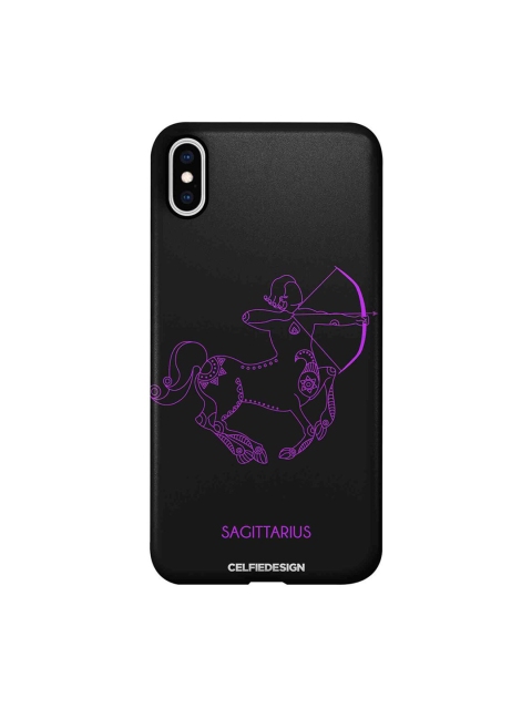 

CelfieDesign Black & Purple Sagittarius Printed iPhone Xs Max Slim Back Case