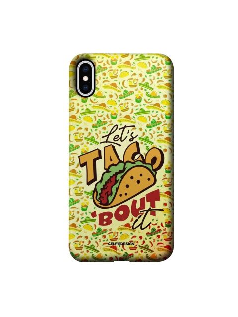 

CelfieDesign Yellow & Green Let's Taco Bout It iphone XS Max Slim Back Case