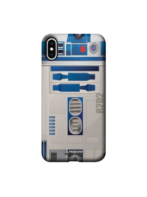 

CelfieDesign Grey & Blue iPhone XS Max Slim Back Case