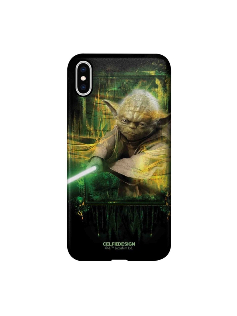 

CelfieDesign Black & Yellow Furious Yoda iPhone Xs Max Slim Back Case