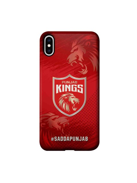 

CelfieDesign Red & White Punjab Kings Crest iphone XS Max Slim Back Case