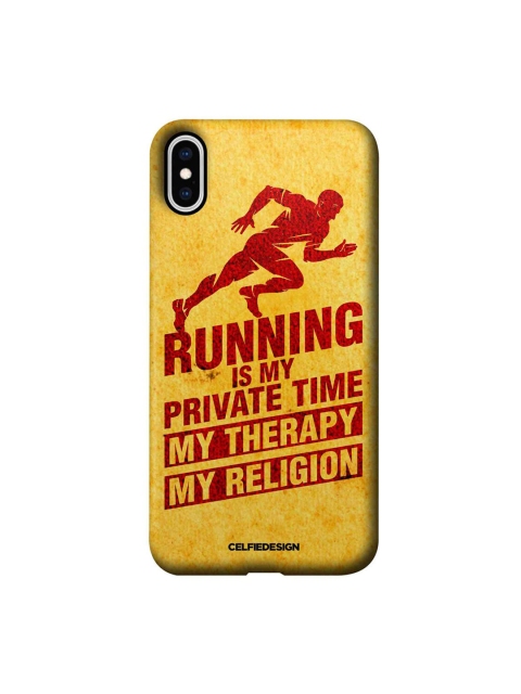 

CelfieDesign Yellow & Red Religion Of Running iPhone xs max Back Case