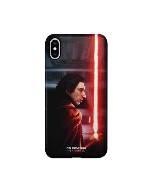 

CelfieDesign Black & Red Light Saber Red iPhone Xs Max Slim Back Case