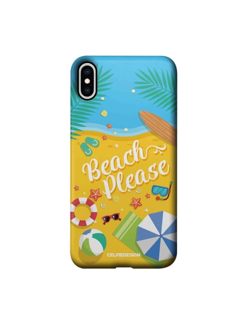 

CelfieDesign Multi-Coloured Beach Please iPhone Xs Max Back Case