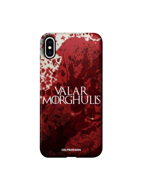 

CelfieDesign Red Valar Morghulis iPhone XS Max Slim Back Case