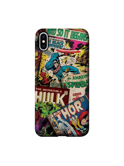 

CelfieDesign Green & Blue Marvel Comics Collectionn iPhone 11 Pro Slim Back Case