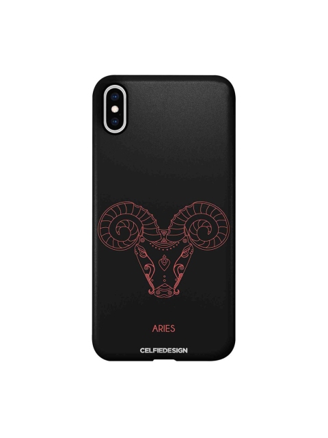 

CelfieDesign Black & Pink Aries iphone XS Max Slim Back Case