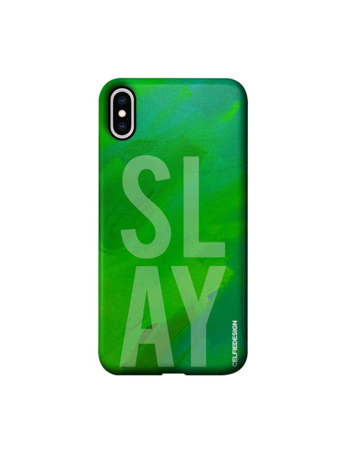 

CelfieDesign Green Slay iPhone XS Max Slim Back Case