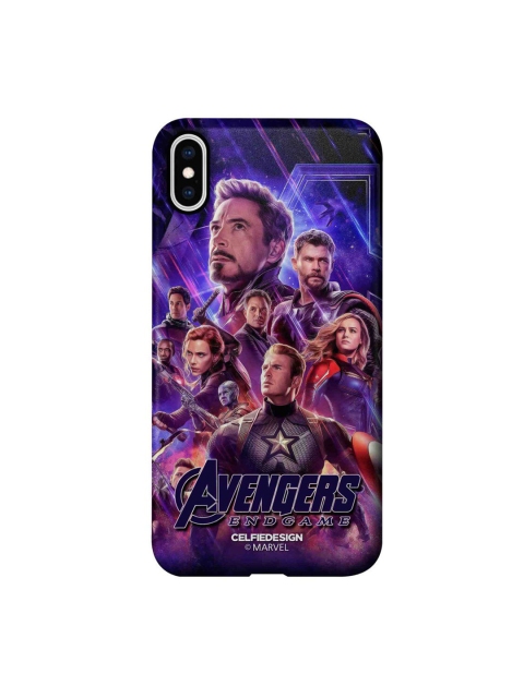 

CelfieDesign Multi-Coloured Printed Avengers Endgame Poster iPhone XS Max Slim Back Case
