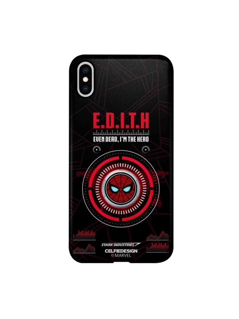 

CelfieDesign Black & Red Hello Edith iphone XS Max Slim Back Case
