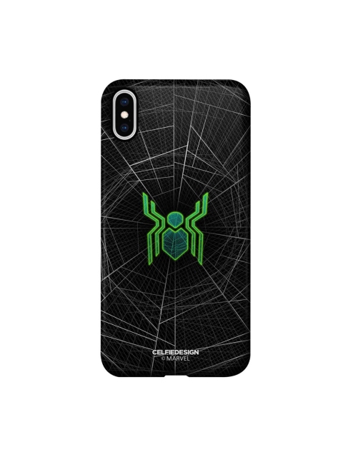 

CelfieDesign Black & Green Spiderman Logo Web iPhone xs max Back Case