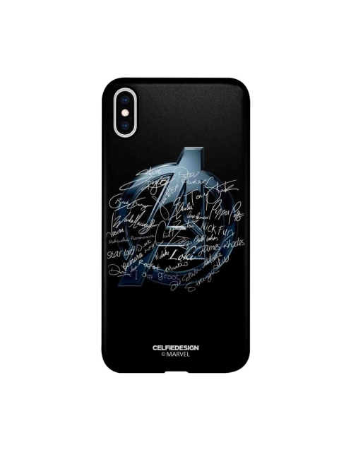 

CelfieDesign Black & White Avengers Nostalgia iPhone Xs Max Slim Back Case