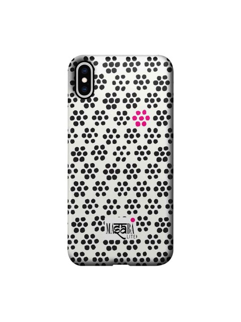 

CelfieDesign White & Black Masaba Boondi Print iPhone Xs Max Slim Back Case