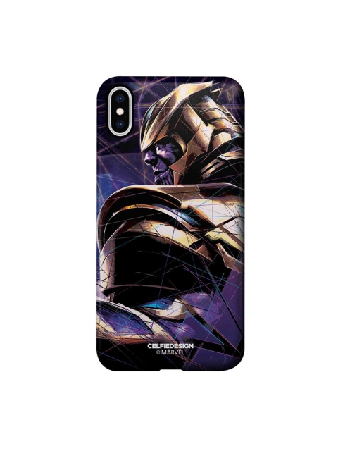 

CelfieDesign Purple & Brown Thanos on Edge Plastic iPhone XS Max Slim Back Case