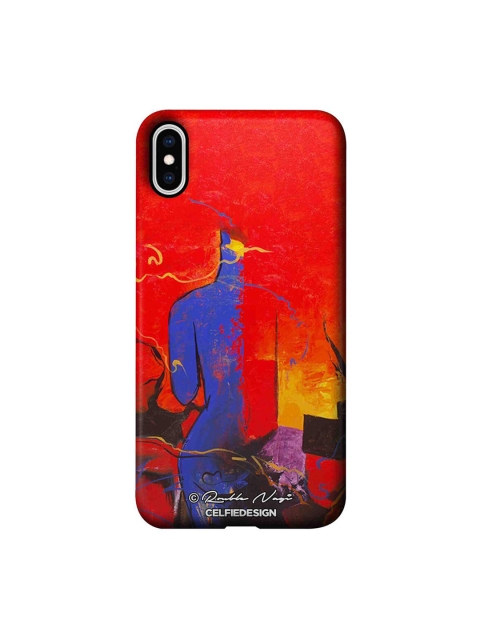 

CelfieDesign Red & Blue Building A Mystery iPhone XS Max Slim Back Case