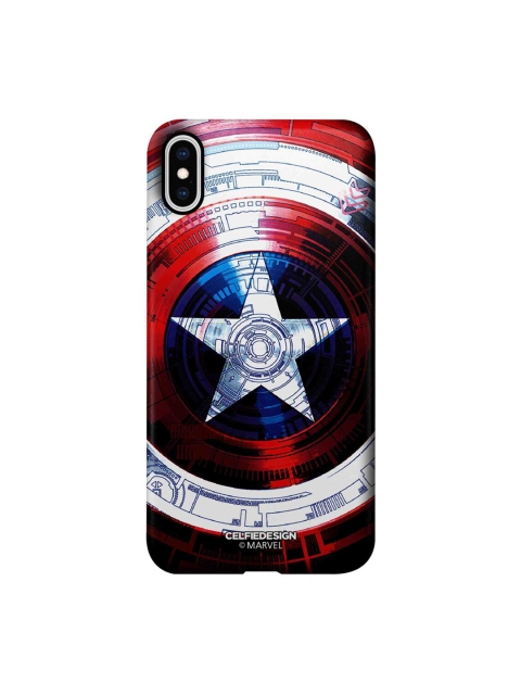

CelfieDesign Red & White Captains Shield Decoded iphone XS Max Slim Back Case