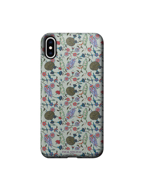 

CelfieDesign Grey & Green Payal Singhal Turkish Iznik iPhone xs max Back Case