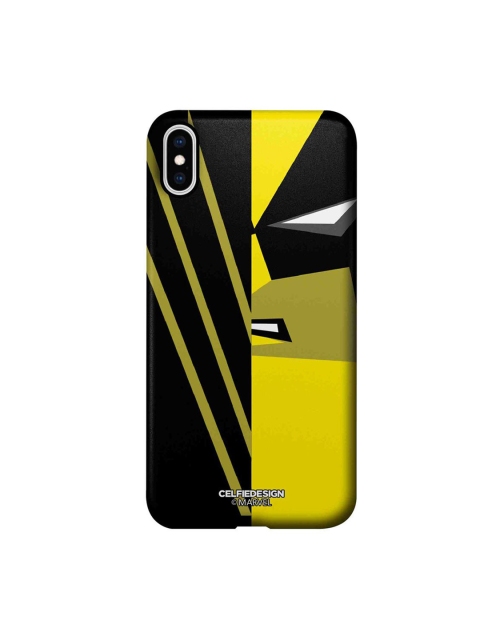 

CelfieDesign Yellow & Black Face Focus Wolverine iPhone Xs Max Slim Back Case