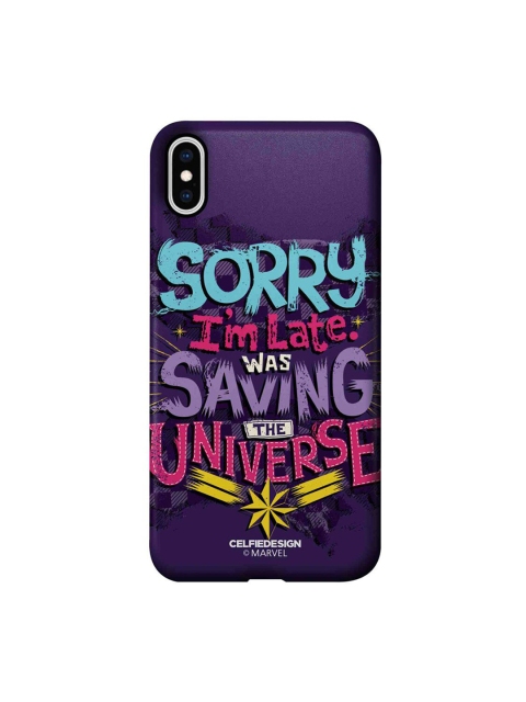 

CelfieDesign Multi-Coloured Saving The Universe iPhone XS Max Slim Back Case