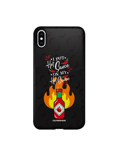 

CelfieDesign Black & Red Hot Sauce iPhone Xs Max Slim Back Case