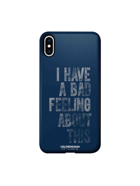 

CelfieDesign Navy Blue & Grey Bad Feeling iPhone Xs Max Slim Back Case