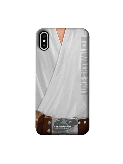

CelfieDesign White Printed Attire Luke iPhone XS Max Slim Back Case