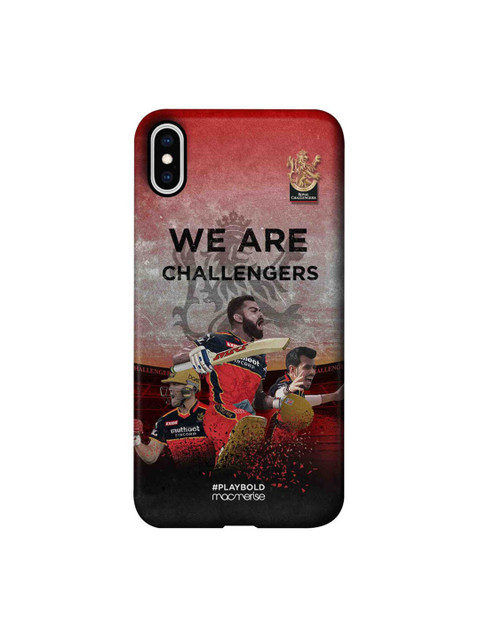 

CelfieDesign Red & Black RCB Celebration iphone XS Max Slim Back Case