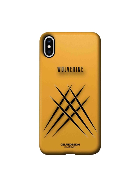 

CelfieDesign Orange & Black Minimalistic Wolverine iPhone Xs Max Slim Back Case