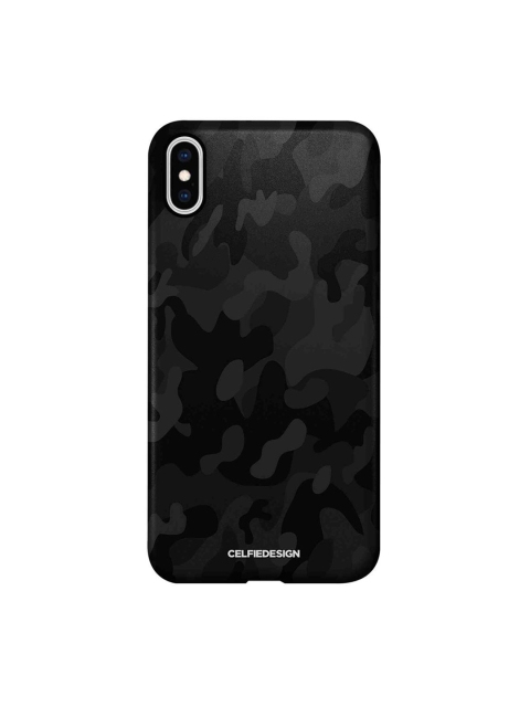 

CelfieDesign Black Printed Camo iPhone XS Max Slim Back Case