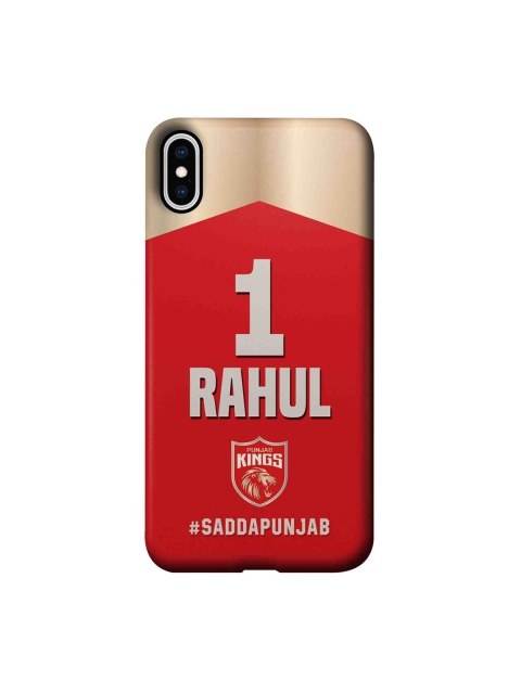 

CelfieDesign Red & Beige Punjab Kings Gear Up Plastic iPhone XS Max Pro Slim Back Case