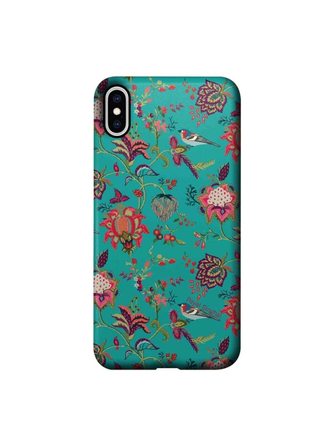 

CelfieDesign Blue & Pink Payal Singhal Chidiya Printed iPhone Xs Max Slim Back Case