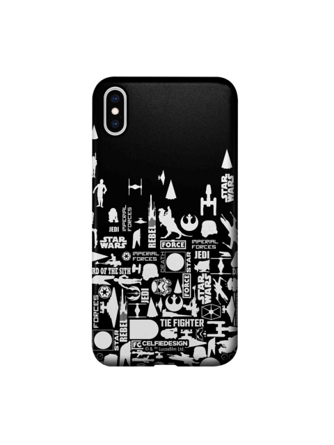 

CelfieDesign Black & White Printed Star Wars Era iPhone XS Max Slim Back Case