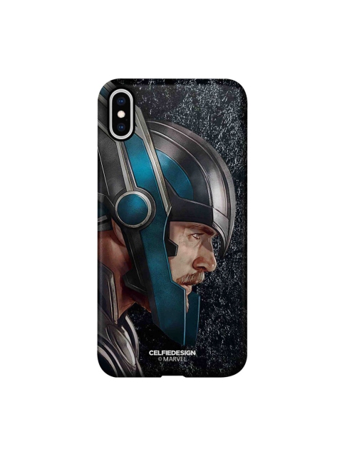 

CelfieDesign Grey & Teal Invincible Thor iPhone XS Max Slim Back Case