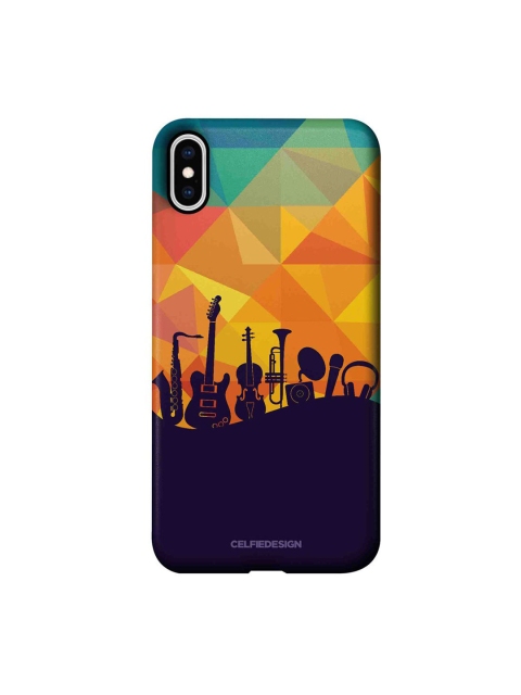 

CelfieDesign Purple & Orange The Juke Box iphone XS Max Slim Back Case