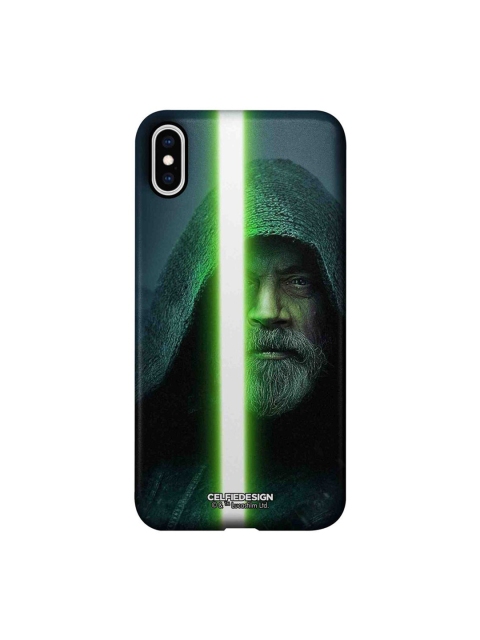 

CelfieDesign Grey & Green Light Saber Plastic iPhone XS Max Pro Slim Back Case