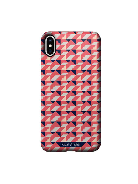 

CelfieDesign Red & Black Payal Singhal Printed iPhone Xs Max Slim Back Case