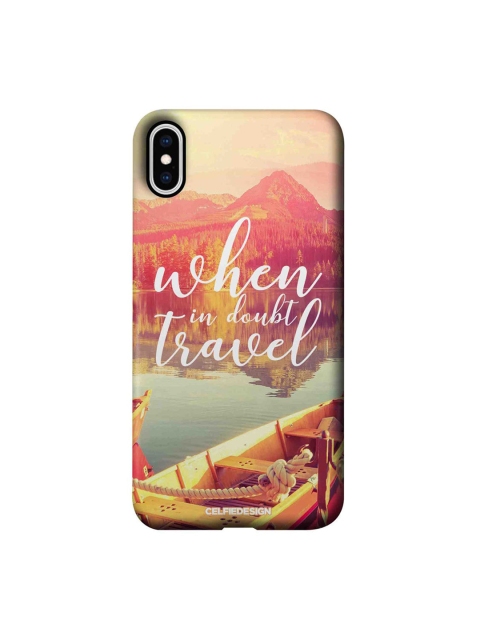 

CelfieDesign Multi-Coloured Printed When in Doubt Travel iPhone XS Max Slim Back Case