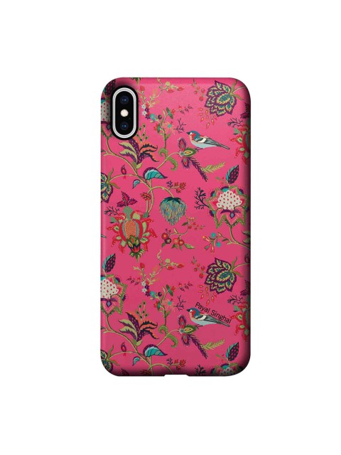 

CelfieDesign Pink & Green Payal Singhal Chidiya iPhone Xs Max Slim Back Case