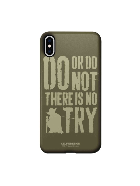 

CelfieDesign Olive Green Yoda Theory iPhone XS Max Slim Back Case