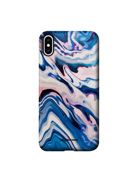 

CelfieDesign Blue & White Liquid Funk Printed iPhone Xs Max Slim Back Case