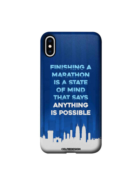 

CelfieDesign Blue Anything Is Possible iPhone XS Max Slim Back Case