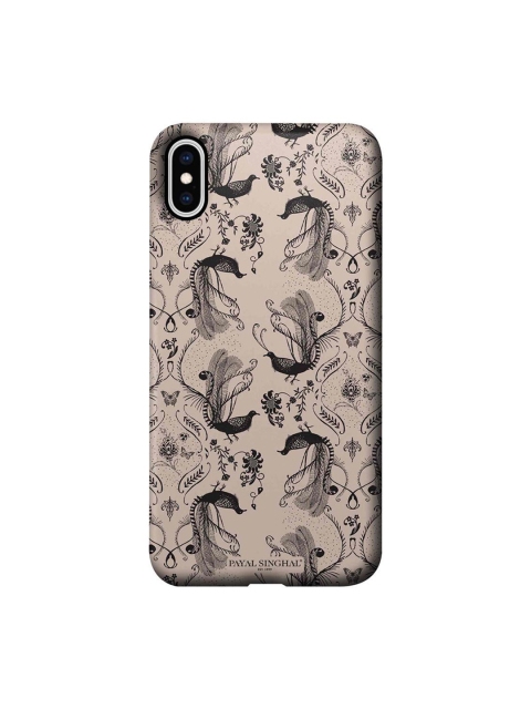 

CelfieDesign Beige & Black Payal Singhal Blush Arabic Jannat iPhone XS Max Slim Back Case