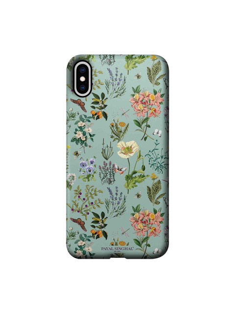 

CelfieDesign Blue & Green Payal Singhal Titli Aqua iPhone XS Max Slim Back Case