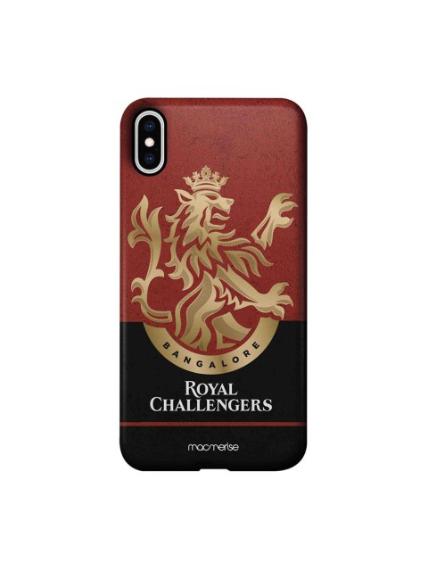 

CelfieDesign Red & Black RCB Colourblocked Plastic iPhone XS Max Slim Back Case