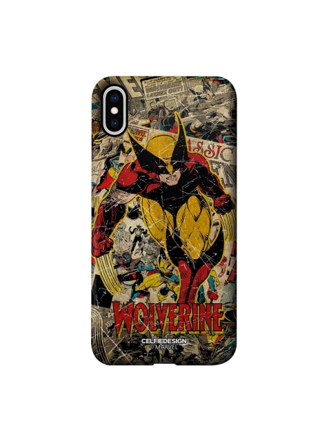 

CelfieDesign Multi-Coloured Printed Comic Wolverine iPhone XS Max Slim Back Case